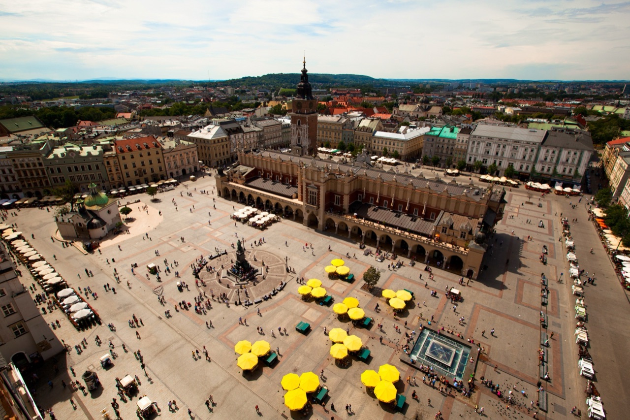 Rynek Główny — widok z wieży